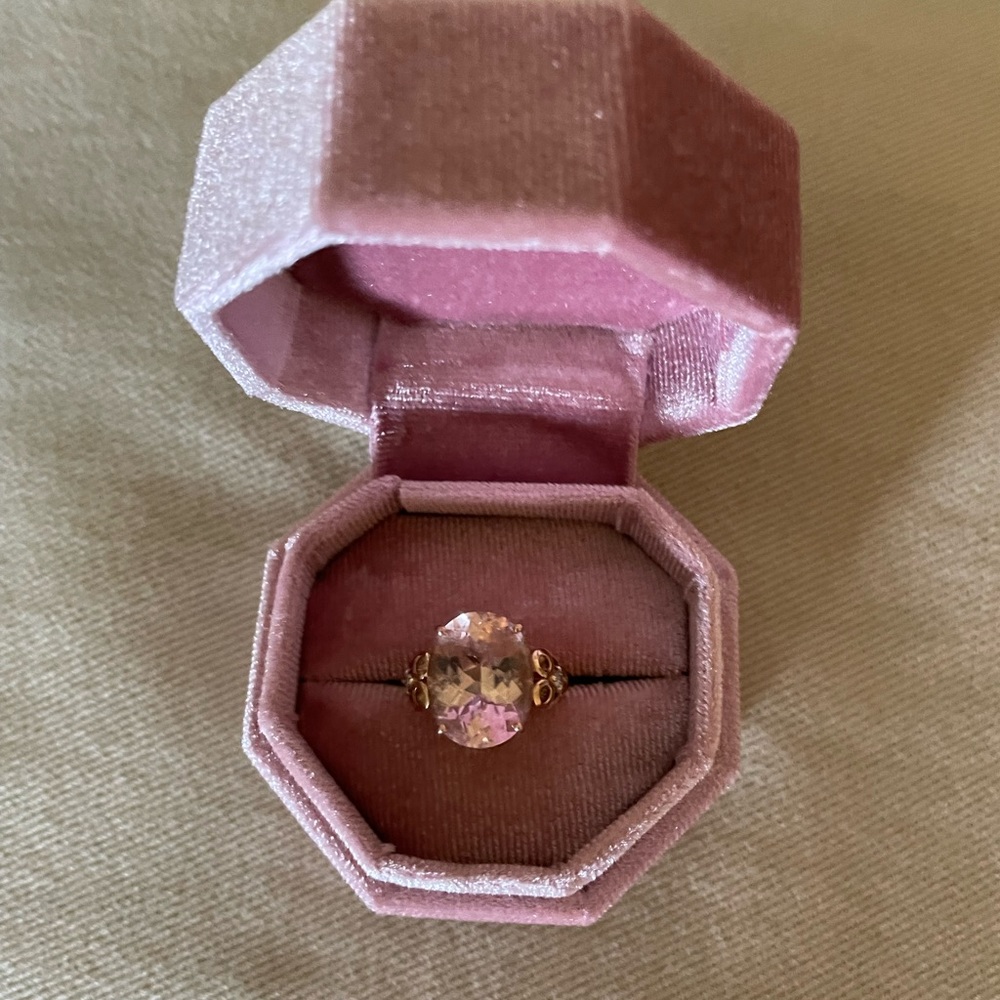 Morganite 14k rose gold